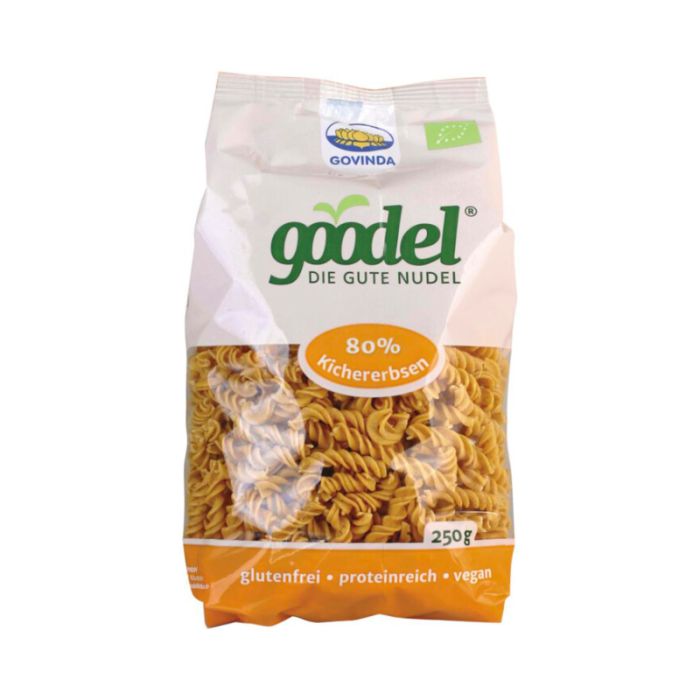 BIO Bezlepkové spirelli cícerové Govinda Goodel - 250g – Obrázok 2