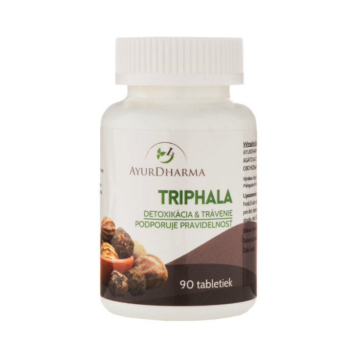 Triphala tablety AYURDHARMA 90 tabliet – podpora trávenia a detoxikácia