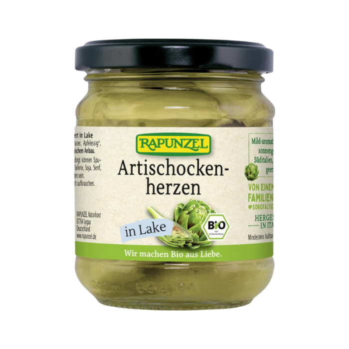 BIO artičokové srdcia v slanom náleve Rapunzel 200g